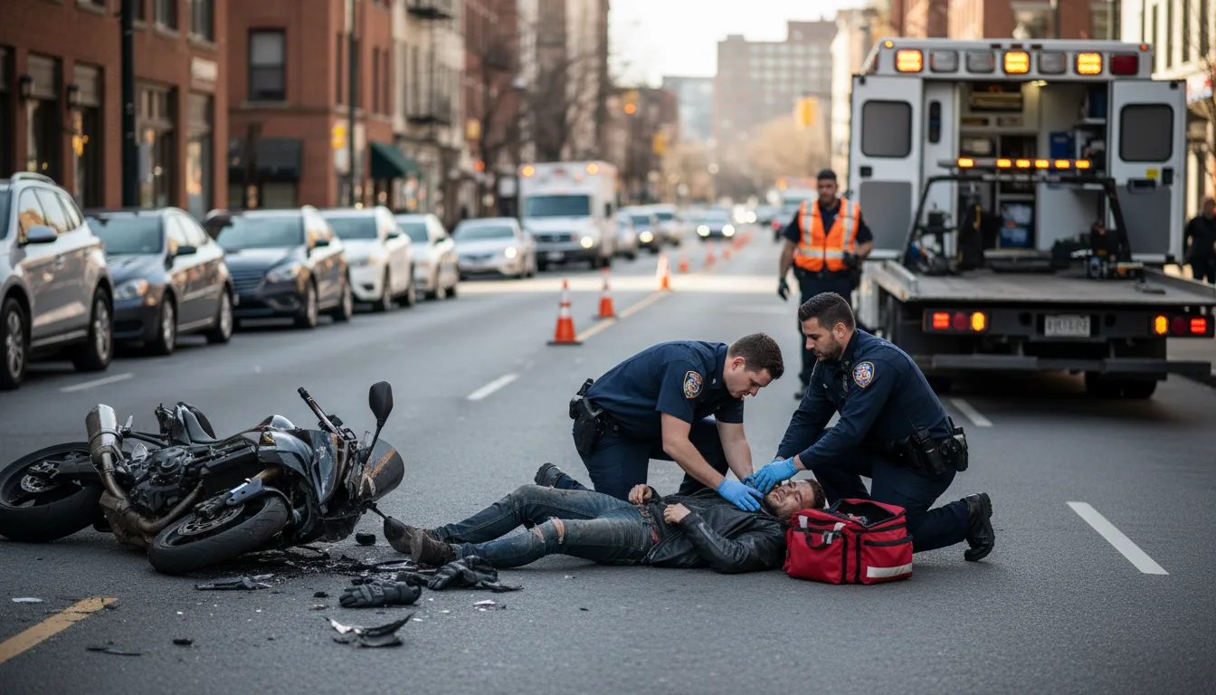 The Step-by-Step Motorcycle Crash Protocol at the Scene