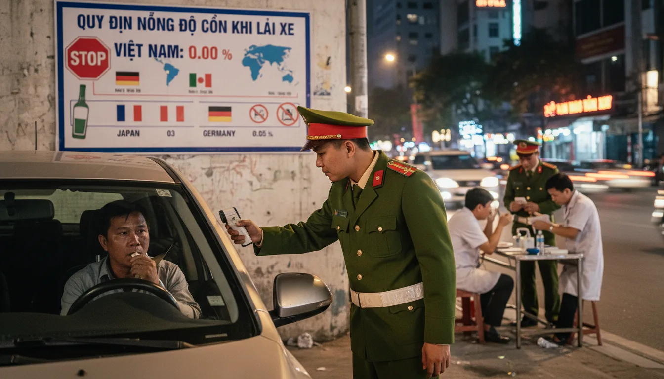 Vietnam 0% Alcohol Limit vs. Other Countries’ Drink-Driving Rules