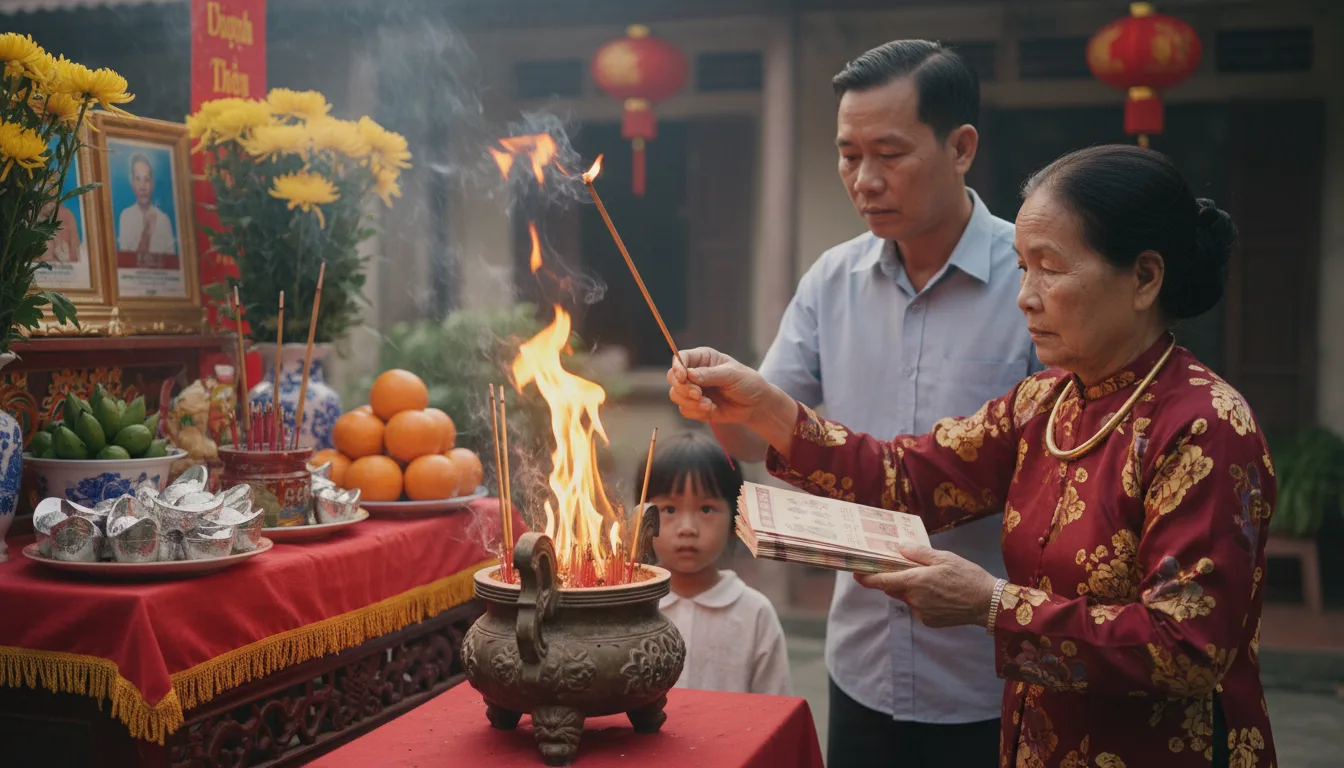 How Burning Joss Paper in Vietnam Is Practiced