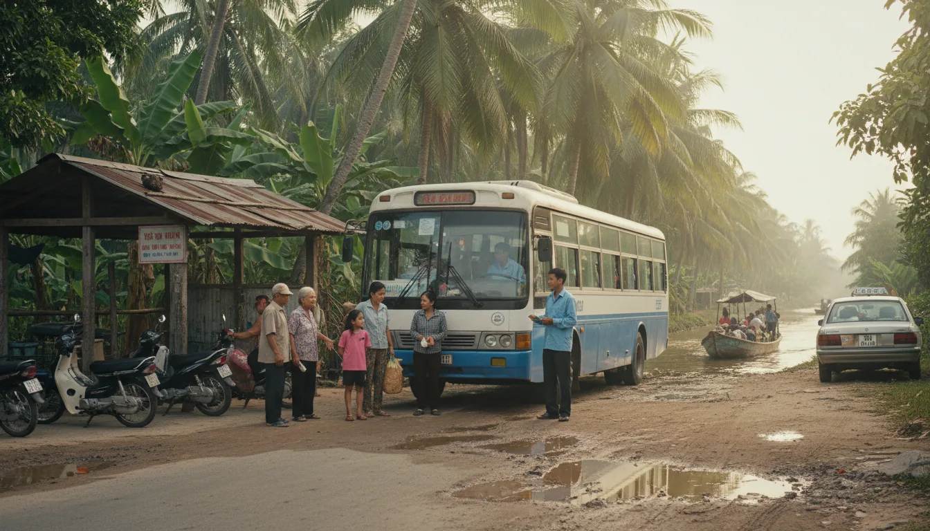 Mekong Delta Public Bus vs. Other Transport Options